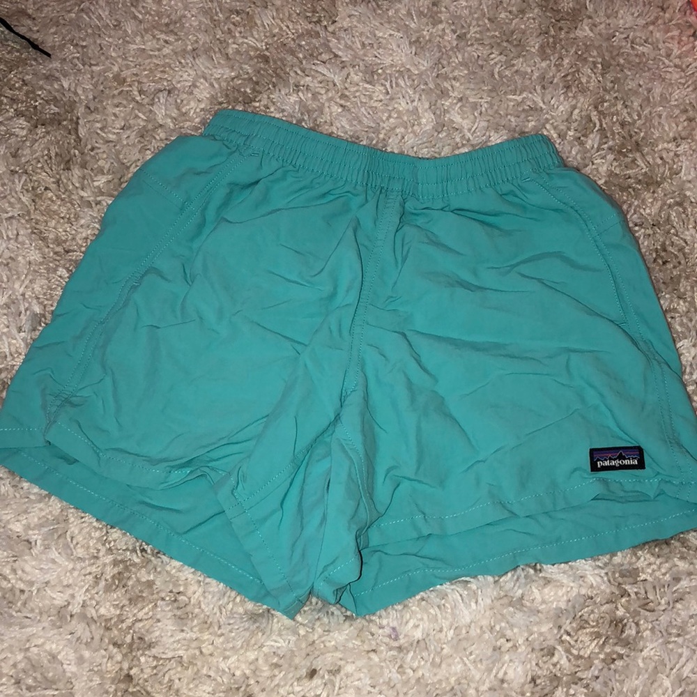 patagonia baggies shorts turquoise